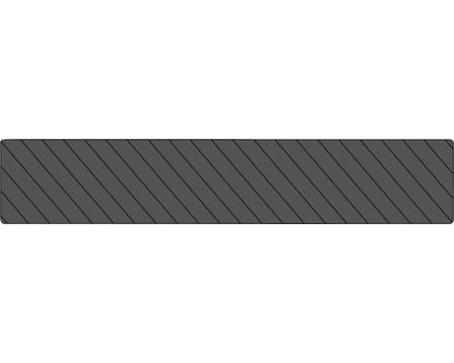 Tapis en caoutchouc rainuré