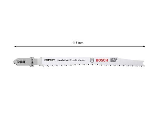 Bosch Expert Stichsägeblatt für Hartholz, 117 mm