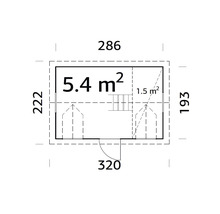 Plan d''un abri de jardin avec dimensions