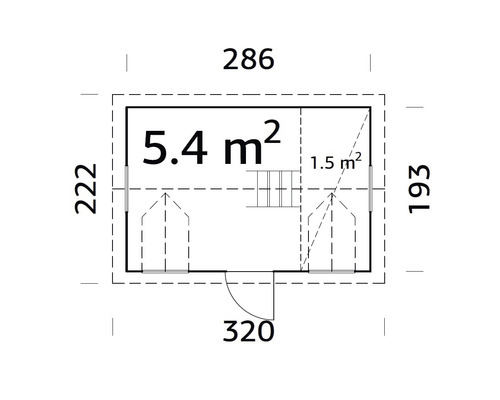 Plan d''un abri de jardin avec dimensions