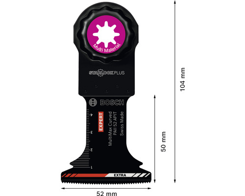 Lame de scie Bosch Expert Multimax, dimensions 104 x 52 millimètres