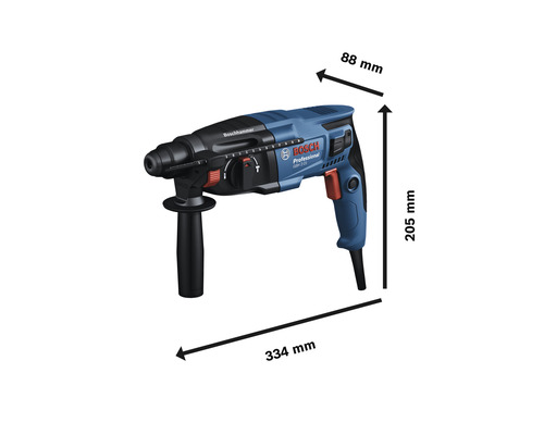 Dimensions du perforateur burineur Bosch