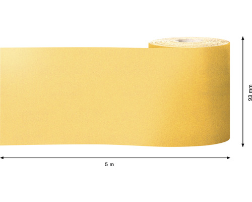 Fünf Meter Malerkreppband mit einer Breite von 93 Millimeter.