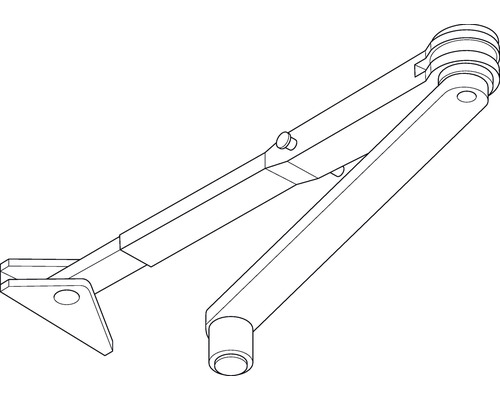 Pince à riveter à levier en plan
