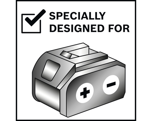 Spécialement conçu pour l''identification avec symbole de batterie