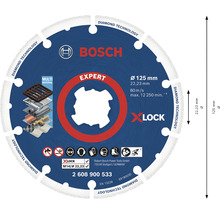 Disque de tronçonnage diamanté Bosch Professional Expert Metall Ø 125x22,23mm Multi Construction, fixation X-LOCK-thumb-3