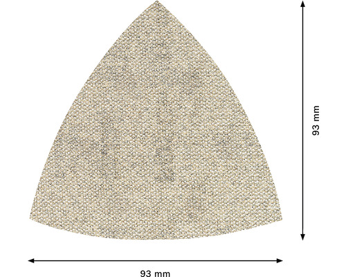 Dreieckschleifpapier, 93 Millimeter