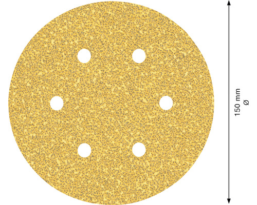 Disque abrasif, grain inconnu, diamètre 150 millimètres