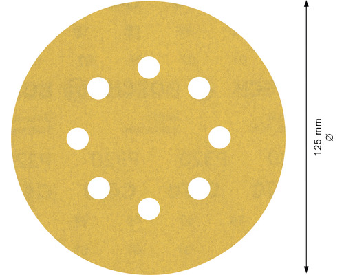 Schleifscheibe, Durchmesser 125 mm mit Lochung