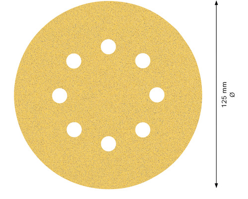 Schleifpapier, 125 mm Durchmesser