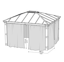 Moustiquaire Palram – Canopia Dallas 4300 gris