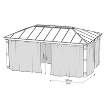 Moustiquaire Palram – Canopia Dallas 6100 gris