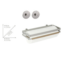 Porte essuie-tout Wenko Turbo-Loc Premium + adaptateur argent/bambou