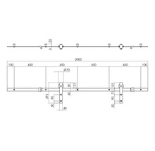 Kit complet de porte coulissante Intersteel Cubo Basic noir avec verre de sécurité trempé transparent 98x215 cm y compris vantail de porte, ferrure pour porte coulissante Basic et ensemble de poignée-thumb-9