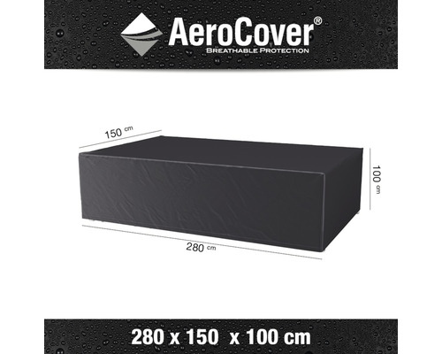 Aerocover Schutzhülle für Gartenmöbel, 280 x 150 x 100 Zentimeter
