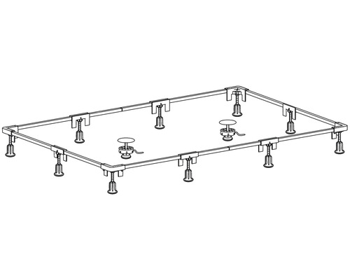 Pied de receveur de douche avec pieds réglables