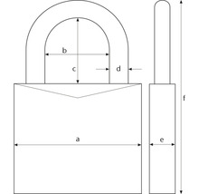 Cadenas Abus 75/30 laiton Lock-Tag 30 mm
