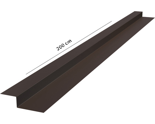 Profil de bord de toit en métal, longueur 200 cm