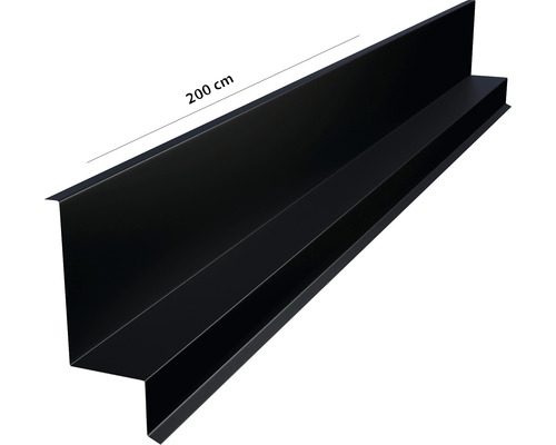 Profilé de bord de toit en métal, longueur 200 cm