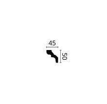 Profilleiste mit Maßangaben 45 und 50