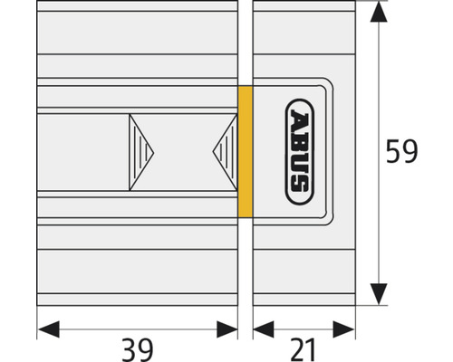 Sécurité de fenêtre Abus avec indications de dimension