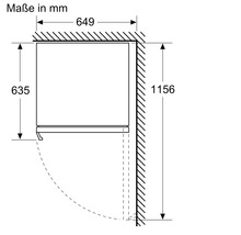 Dimensions d''un réfrigérateur en millimètres.