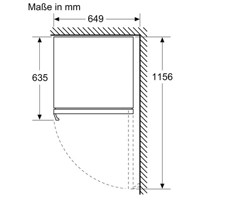 Dimensions d''un réfrigérateur en millimètres.