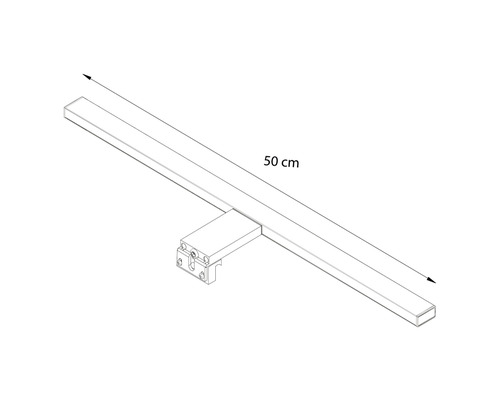 Fünfzig Zentimeter lange Lichtleiste