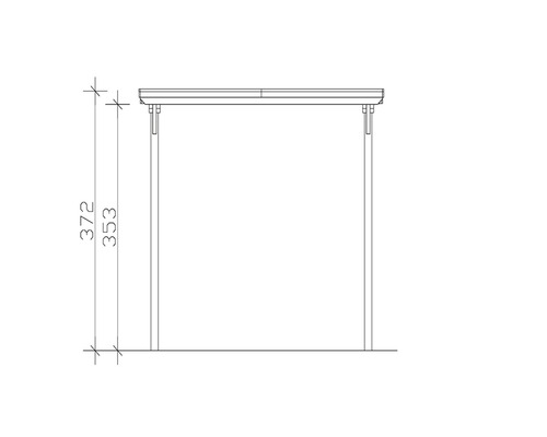 Dessin technique d''un cadre de portail avec dimensions