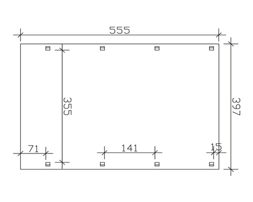 Dessin technique avec les dimensions du produit