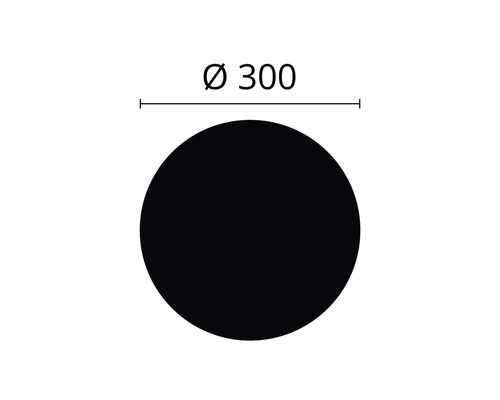Kreis mit Durchmesser 300 Millimeter