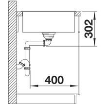 Spüle Blanco AXIA III 5 S 915 x 510 mm felsgrau ohne Multifunktionsschale 523216