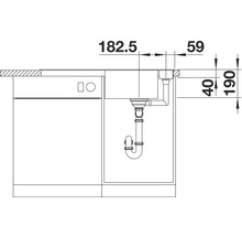 Spüle Blanco AXIA III 5 S 915 x 510 mm cafe ohne Multifunktionsschale 523224