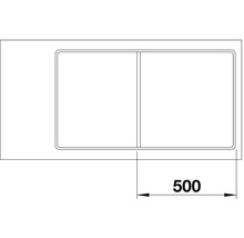 Spüle Blanco AXIA III 5 S-F 905 x 500 mm weiß ohne Multifunktionsschale 523228