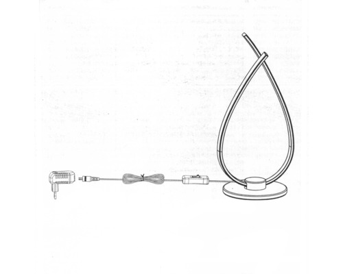 Antenne intérieure avec bloc d''alimentation et câble