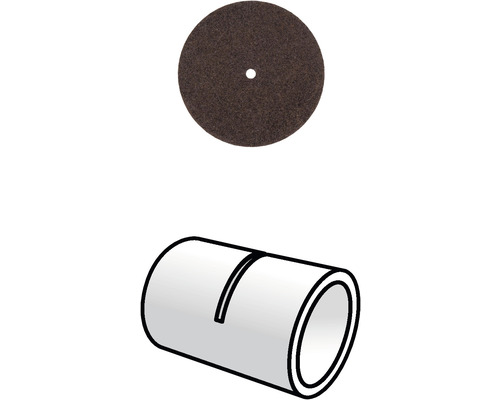 Disque en feutre avec trou et collier de serrage