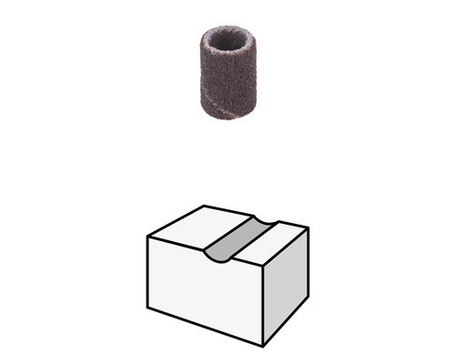 Bande abrasive et support de pièce