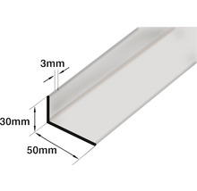 Profilé d'angle alu 50x30x3 mm, 2 m-thumb-1