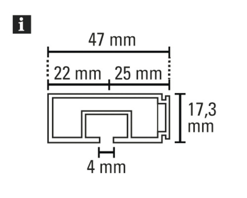 Rail en T 250 cm - HORNBACH Luxembourg