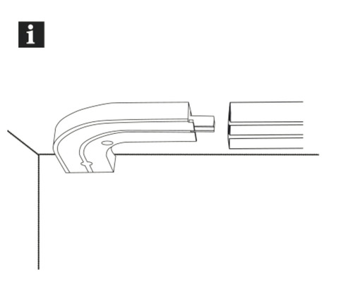 Instructions de montage pour barre LED avec coin