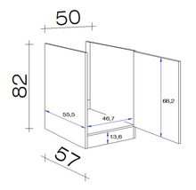 Spülenschrank Flex-Well Lucca Breite 50 cm weiß-thumb-2