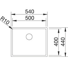 Évier Blanco CLARON 500-IF 540 x 440 mm acier inoxydable 521576-thumb-3