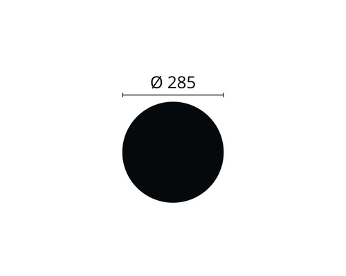 Kreis mit Durchmesser 285 Millimeter