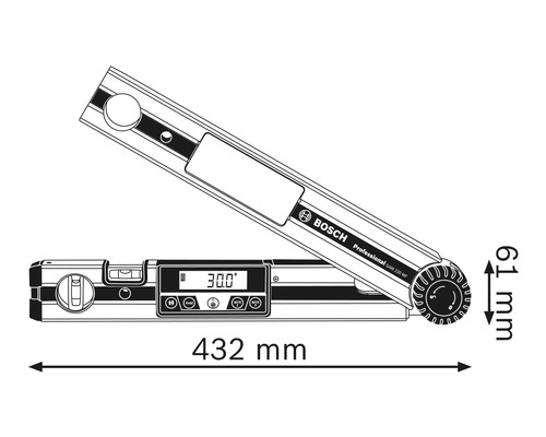 Logo Bosch Équerre numérique dimensions