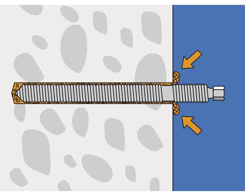 Illustration d''une vis dans le mur