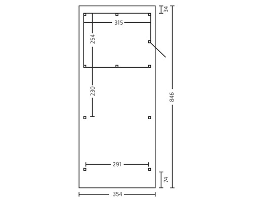 Dessin technique avec dimensions