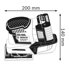 Akku-Schwingschleifer Bosch GSS 18V-10 inkl. 1 Schwingplatte & 1 Schleifplatte, ohne Akku