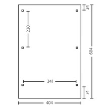 Dessin technique avec dimensions : 404 x 604 millimètres
