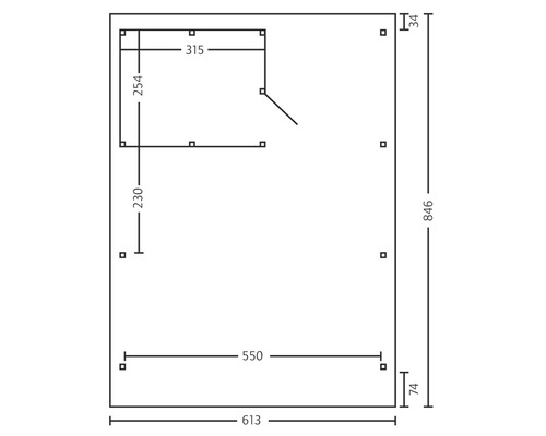 Dessin technique avec dimensions
