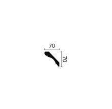 Moulure de plafond F11 1 pièce 2 m x 70 x 70 mm